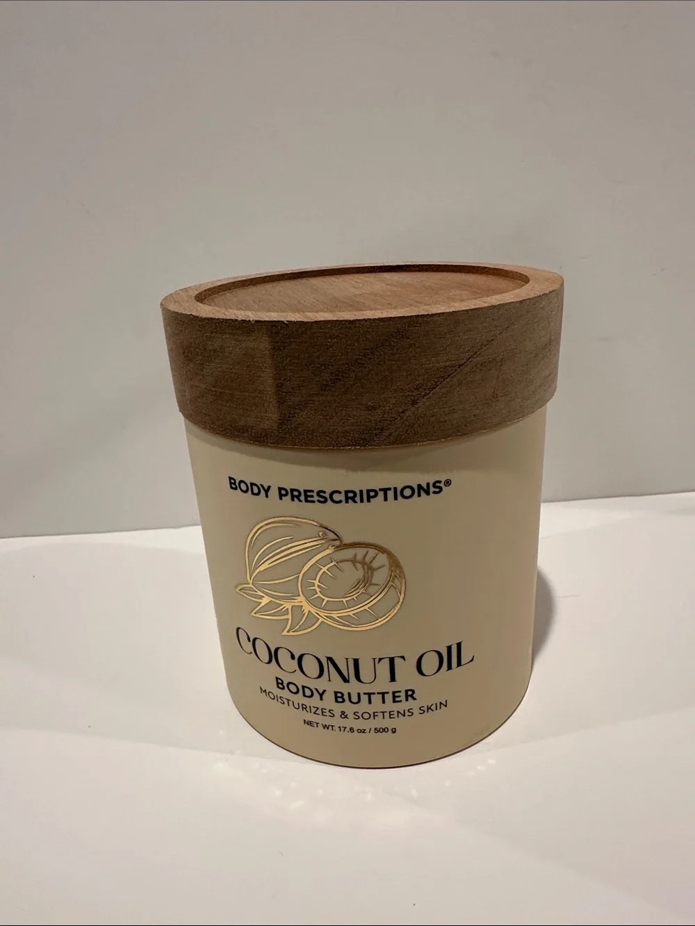 Body Prescriptions Coconut Oil Body Butter Moisturizes & Soften Skin in 17.6 oz.
